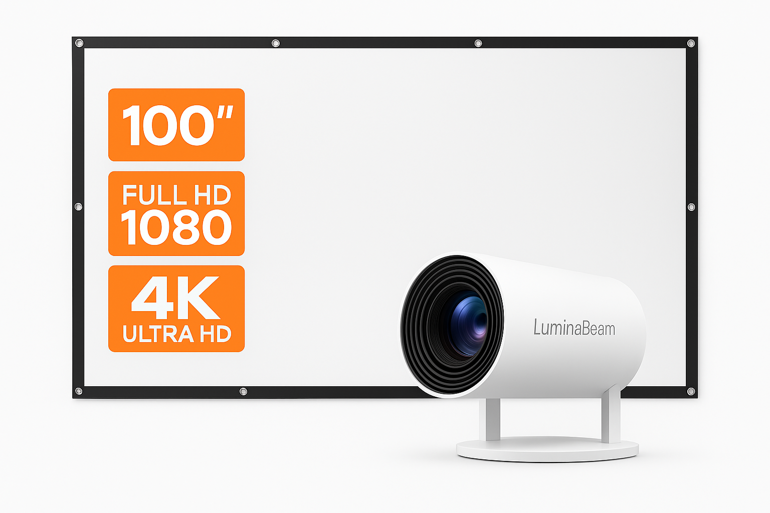 LuminaBeam HY300 PRO – Mini Projecteur 1080p Full HD
